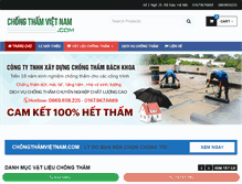 Tablet Screenshot of chongthamvietnam.com